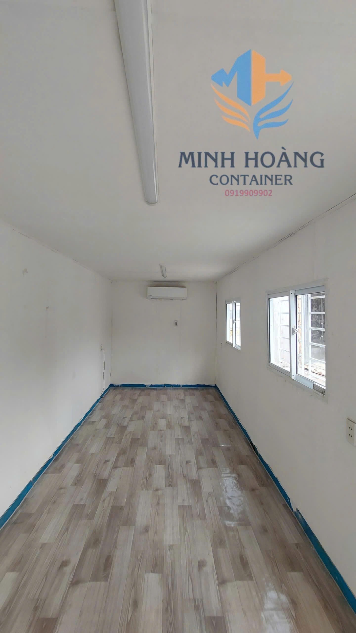 Container Văn Phòng 20 Feet 3 Màu Xám Đỏ Trắng